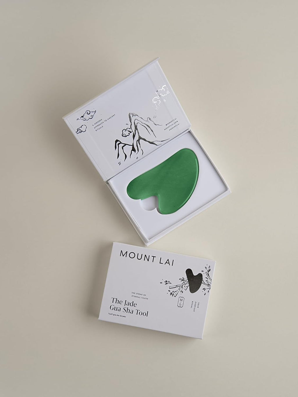 Jade Gua Sha Facial Tool – the Stone of Eternal Youth – 100% Genuine Jade Stone Face Sculpting Tool for Lymphatic Drainage, Puffiness Reduction & Timeless Radiance